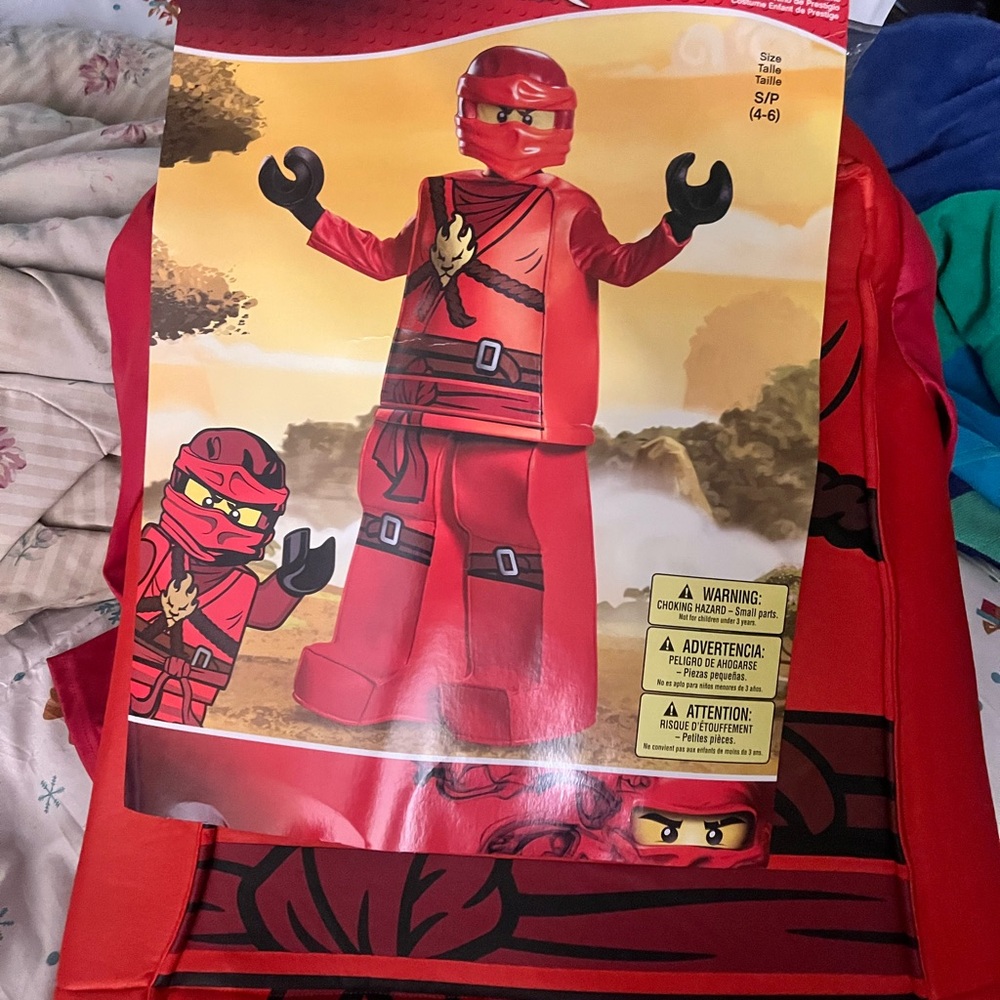 Lego Red Ninja Warrior Outfit for Kids